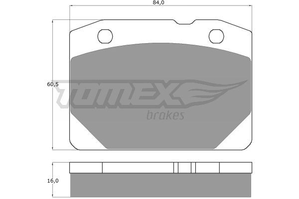 TOMEX BRAKES Комплект тормозных колодок, дисковый тормоз TX 10-31